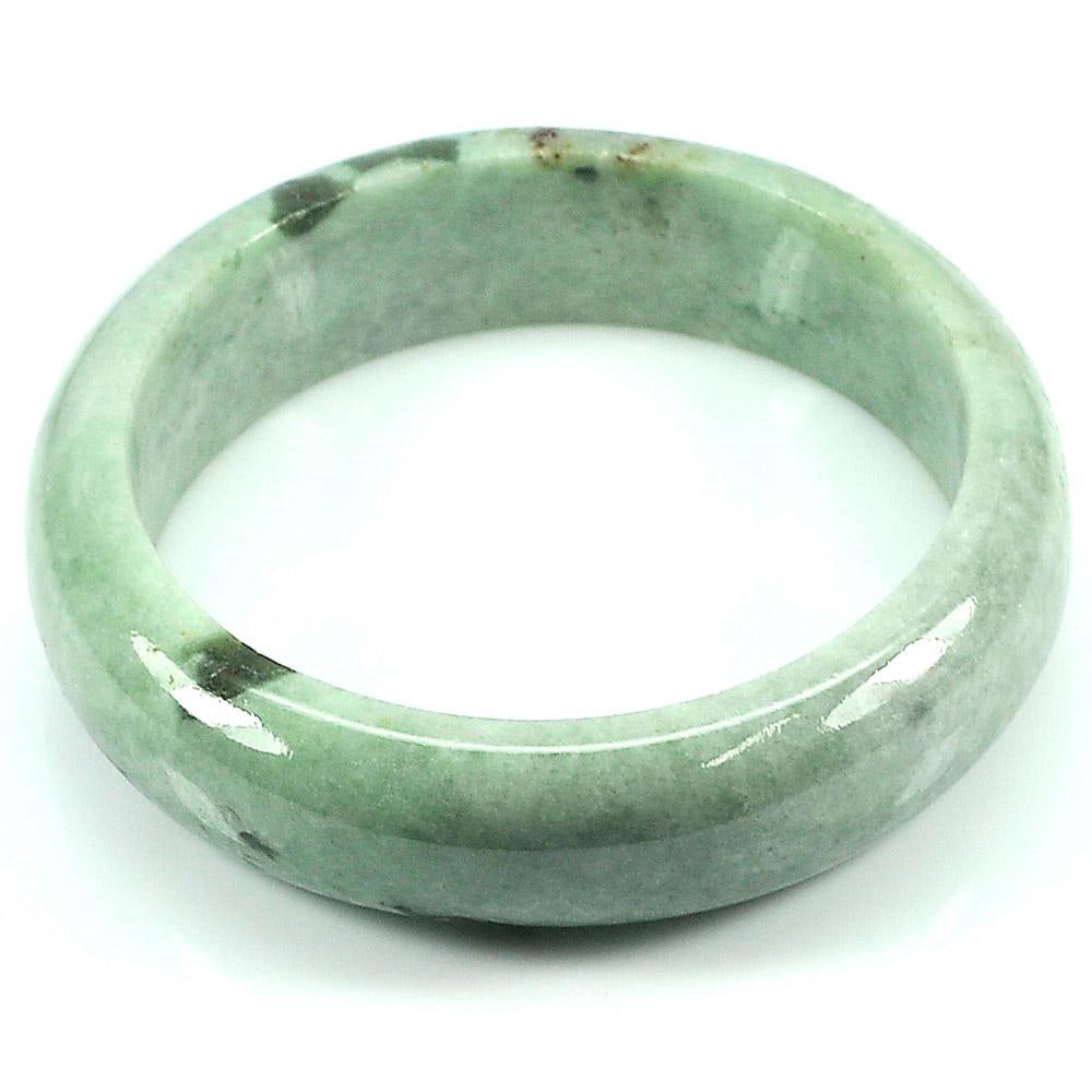Natural Green Jade Gemstones Bangle 351.58 Ct. Round Cabochon Diameter 58 Mm.: Product ID: 819807878 Product Name: Natural Jade Weight: 351.58 CT. Size: 73 / 58 / 17 MM. Shape: Round Color: Green Clarity:Opaque Luster: Good Gems Origin: Thailand Treatment: Unheated Crystal Struc