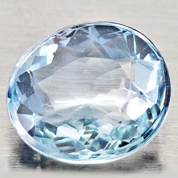 Natural Baby Blue Aquamarine Gemstones 1.24 Ct. Oval Shape 7.2 x 6.3 Mm.: Product ID: 800812102 Product Name: Natural Gemstones Weight: 1.24 CT. Size: 7.2 x 6.3 x 4.1 MM. Shape: Oval Shape Color: Baby Blue Clarity:VSI Luster: Good Gems Origin: Brazil Treatment: Unheated Cry