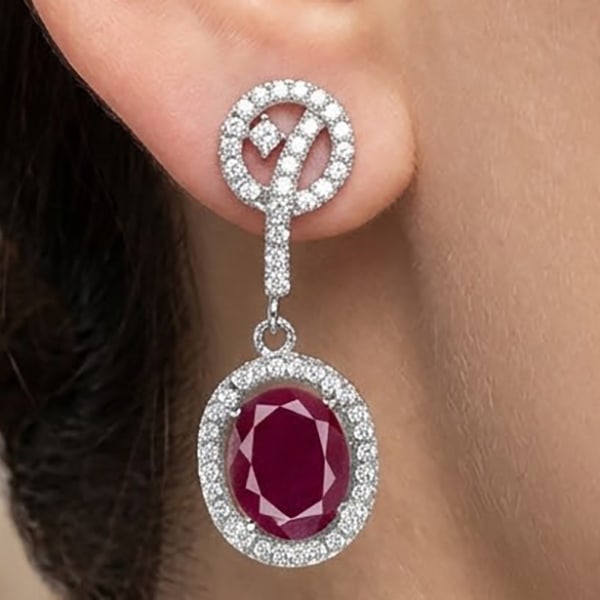 Natural Pinkish Red Ruby Gemstones 925 Sterling Silver Earrings Jewelry 6.58 Grams: Product ID: 207102262 Product Type: 925 Sterling Silver Fine Jewelry Jewelry Weight: 6.58 Grams. Gemstones Color: Red Metal: Solid Silver 92.5%. Gemstone Detail: Natural Pinkish Red Ruby Oval Size 9 x