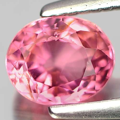 Natural Pink Tourmaline Gemstones 0.57 Ct. Oval Shape 5.5 x 4.5 Mm.: Product ID: 807249382 Product Name: Natural Tourmaline Weight: 0.57 CT. Size: 5.5 x 4.5 x 3.4 MM. Shape: Oval Color: Pink Clarity:VSI Luster: Good Gems Origin: Nigeria Treatment: Unheated Crystal Stru
