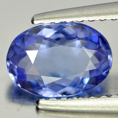 Natural Violetish Blue Tanzanite Gemstones 1.23 Ct. Clean Oval Shape 8.00 x 5.73 Mm.: Product ID: 807005425 Product Name: Natural Tanzanite Weight: 1.23 CT. Size: 8.00 x 5.73 x 3.27 MM. Shape: Oval Color: Blue Clarity:IF Luster: Very Good Gems Origin: Tanzania Treatment: Heated Crystal