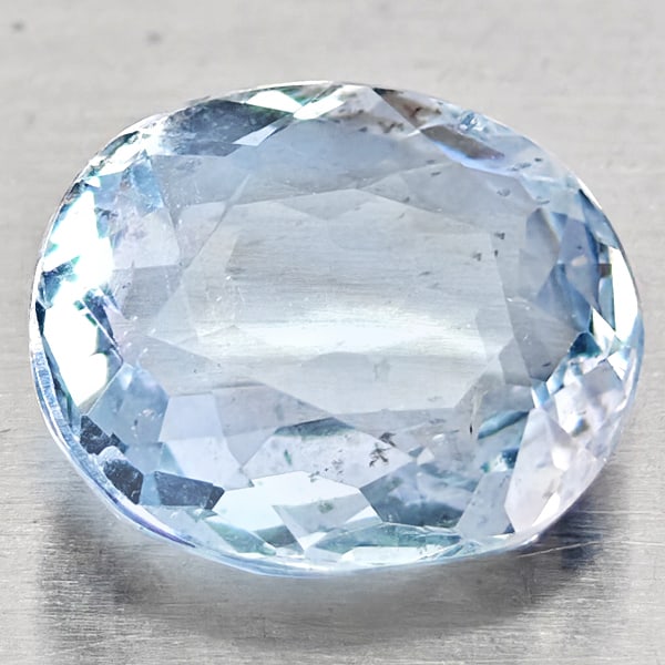 Natural Baby Blue Aquamarine Gemstones 1.29 Ct. Oval Shape 7.9 x 6.8 Mm.: Product ID: 800812135 Product Name: Natural Aquamarine Weight: 1.29 CT. Size: 7.9 x 6.8 x 3.7 MM. Shape: Oval Shape Color: Light Blue Clarity:VSI - SI1 Luster: Good Gems Origin: Brazil Treatment: Unhe