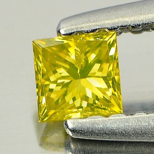 Natural Yellow Loose Diamond 0.19 Ct. Square Princess Cut 3.2 x 3.1 x 2.3 Mm.: Product ID: 802103847 Product Name: Natural Enhanced Diamond Weight: 0.19 CT. Size: 3.2 x 3.1 x 2.3 MM. Shape: Square Princess Cut Color: Yellow Clarity:SI1 Luster: Scintillating Gems Origin: Belgium 