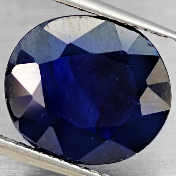 Natural Blue Sapphire Gemstones 8.71 Ct. Oval Shape 13.5 x 12.2 Mm.: Product ID: 806012270 Product Name: Natural Blue Sapphire Weight: 8.71 CT. Size: 13.5 x 12.2 x 5.9 MM. Shape: Oval Color: Blue Clarity:SI1 Luster: Good Gems Origin: Madagascar Treatment: Heated (Lead-