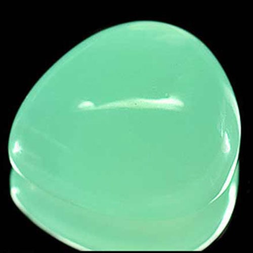 Natural Green Calcite Gemstones 63.12 Ct. Pear Cabochon Shape 27 x 24 Mm.: Product ID: 800316472 Product Name: Natural Calcite Weight: 63.12 CT. Size: 27 x 24 x 13 MM. Shape: Pear Cabochon Color: Green Clarity:Semi - Transparent Luster: Good Gems Origin: Thailand Treatment: 