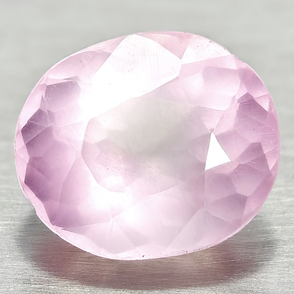 Natural Rose Pink Quartz Gemstones 3.00 Ct. Oval Shape 10 x 8.5 Mm.: Product ID: 805529940 Product Name: Natural Quartz Weight: 3.00 CT. Size: 10 x 8.5 x 6.6 MM. Shape: Oval Color: Rose Pink Clarity:VSI Luster: Good Gems Origin: Brazil Treatment: Unheated Crystal Struc