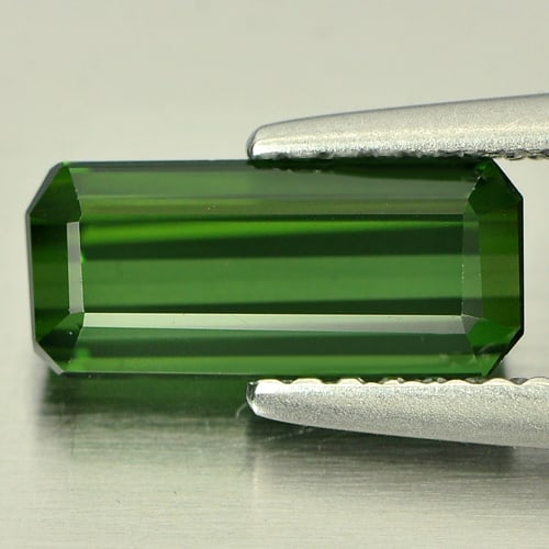 Natural Green Tourmaline Gemstones 1.54 Ct. Octagon Shape 10.1 x 4.6 Mm.: Product ID: 807243170 Product Name: Natural Tourmaline Weight: 1.54 CT. Size: 10.1 x 4.6 x 3.5 MM. Shape: Octagon Color: Green Clarity:VVS Luster: Very Good Gems Origin: Nigeria Treatment: Unheated Cr