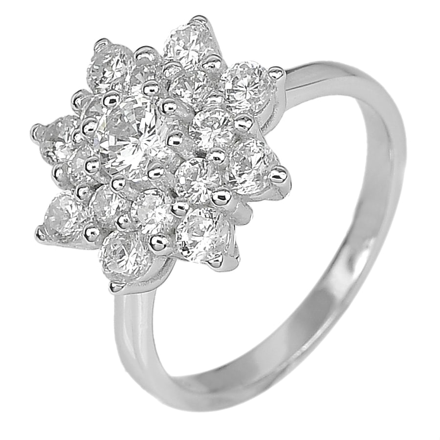 925 Sterling Silver Ring Jewelry White Gold Plated 3.91 Grams Size 6: Product ID: 200107685 Product Type: 925 Sterling Silver Fine Jewelry Jewelry Weight: 3.91 Grams. Ring Size: 6 Resizable(Fee) Gemstones Color: Silver Metal: Solid Silver 92.5%. Gemstone Detail: White C