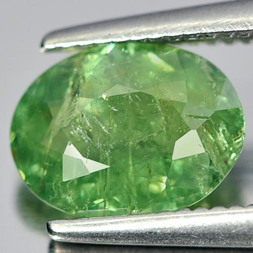 Natural Green Demantoid Garnet Gemstones 1.46 Ct. Oval Shape 8 x 6.1 Mm.: Product ID: 802919246 Product Name: Natural Demantoid Weight: 1.46 CT. Size: 8 x 6.1 x 3.4 MM. Shape: Oval Color: Green Clarity:SI Luster: Good Gems Origin: Madagascar , Africa Treatment: Unheated Cry