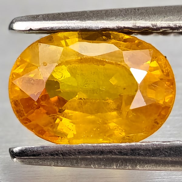 Natural Yellow Sapphire Gemstones 1.07 Ct. Oval Shape 7 x 5.1 Mm.: Product ID: 806162582 Product Name: Natural Yellow Sapphire Weight: 1.07 CT. Size: 7 x 5.1 x 3.4 MM. Shape: Oval Color: Yellow Clarity:VSI - SI1 Luster: Good Gems Origin: Thailand Treatment: Heated Cr