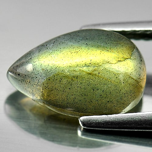 Natural Multi Color Labradorite Gemstones 3.36 Ct. Pear Cabochon Shape 12 x 8 Mm. (1 of 3)