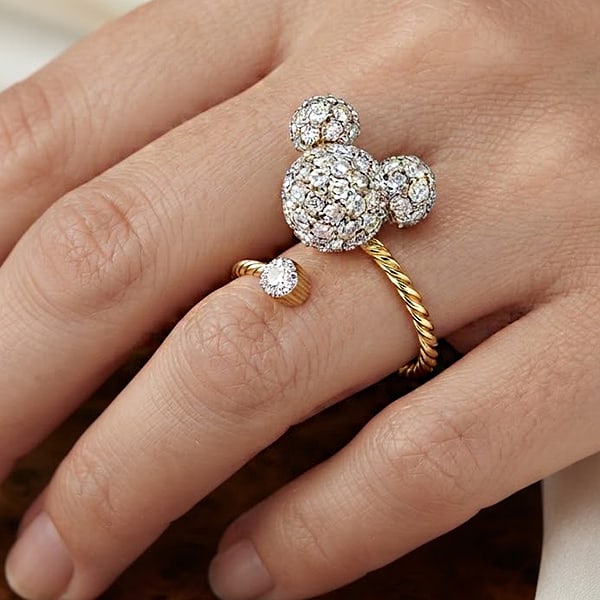 Natural White Diamond 0.73 Ct. with 18K Yellow Gold Ring Jewelry 3.08 Grams Free Size (1 of 3)