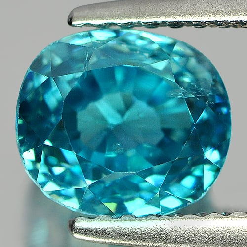 Natural Blue Zircon Gemstones 3.14 Ct. Oval Shape 7.5 x 6.7 Mm.: Product ID: 807720972 Product Name: Natural Zircon Weight: 3.14 CT. Size: 7.5 x 6.7 x 5.4 MM. Shape: Oval Color: Blue Clarity:SI1 Luster: Very Good Gems Origin: Cambodia Treatment: Heated Crystal Stru