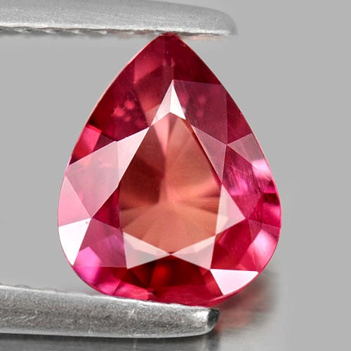 Natural Pinkish Red Ruby Gemstones 1.30 Ct. Pear Shape 6.82 x 8.32 Mm. (1 of 4)