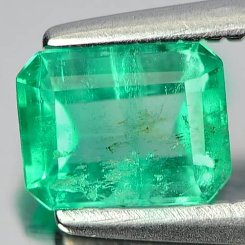 Natural Green Emerald Gemstones 0.55 Ct. Octagon Shape 5.7 x 4.5 Mm. (1 of 3)