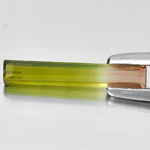 Natural Bi Color Tourmaline Gemstones 0.67 Ct. Octagon Shape 13.3 x 2.2 Mm.: Product ID: 807241102 Product Name: Natural Tourmaline Weight: 0.67 CT. Size: 13.3 x 2.2 x 2 MM. Shape: Octagon Color: Bi Color Clarity:VSI Luster: Good Gems Origin: Nigeria Treatment: Unheated Crysta