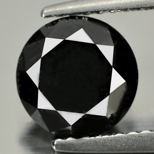 Natural Black Loose Diamond 2.32 Ct. Round Brilliant Cut 7.7 Mm.: Product ID: 802102166 Product Name: Natural Enhanced Diamond Weight: 2.32 CT. Size: 7.7 x 7.7 x 5.8 MM. Shape: Round Brilliant Cut Color: Black Clarity:Opaque Luster: Good Gems Origin: Belgium Treatme