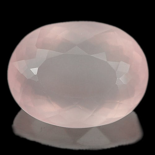 Natural Rose Pink Quartz Gemstones 32.44 Ct. Oval Shape 23 x 17.6 Mm. (1 of 3)