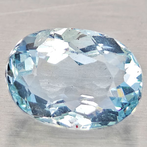 Natural Light Blue Aquamarine Gemstones 1.13 Ct. Oval Shape 7.6 x 5.6 Mm.: Product ID: 800812337 Product Name: Natural Aquamarine Weight: 1.13 CT. Size: 7.6 x 5.6 x 4.1 MM. Shape: Oval Color: Light Blue Clarity:VSI - SI1 Luster: Good Gems Origin: Brazil Treatment: Unheated C