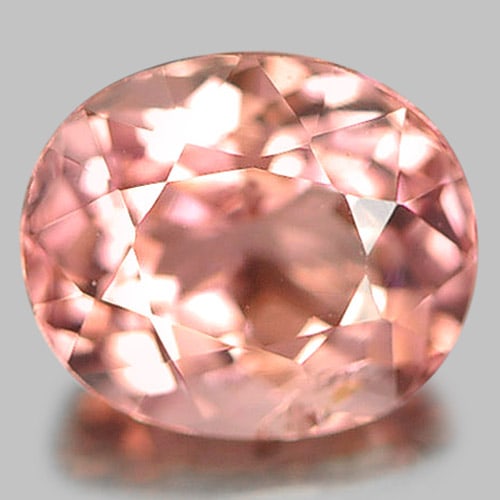 Natural Peach Pink Tourmaline Gemstones 1.08 Ct. Oval Shape 6.8 x 5.8 Mm. (1 of 3)