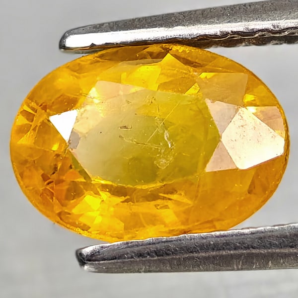 Natural Yellow Sapphire Gemstones 1.28 Ct. Oval Shape 7.8 x 5.8 Mm.: Product ID: 806162559 Product Name: Natural Yellow Sapphire Weight: 1.28 CT. Size: 7.8 x 5.8 x 3.2 MM. Shape: Oval Color: Yellow Clarity:VSI - SI1 Luster: Good Gems Origin: Thailand Treatment: Heated 