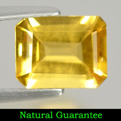 Natural Yellow Citrine Gemstones 1.99 Ct. Octagon Shape 9.2 x 7.2 Mm.: Product ID: 801808442 Product Name: Natural Citrine Weight: 1.99 CT. Size: 9.2 x 7.2 x 4.5 MM. Shape: Octagon Color: Yellow Clarity:VVS Luster: Good Gems Origin: Brazil Treatment: Unheated Crystal Str