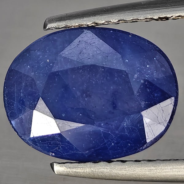Natural Blue Sapphire Gemstones 3.49 Ct. Oval Shap 11 x 8.5 Mm.: Product ID: 806012431 Product Name: Natural Blue Sapphire Weight: 3.49 CT. Size: 11 x 8.5 x 4.1 MM. Shape: Oval Color: Blue Clarity:SI1 Luster: Good Gems Origin: Madagascar Treatment: Heated (Lead-gla
