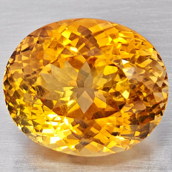 Natural Imperial Topaz Gemstones 23.25 Ct. Oval Shape 17.2 x 14.3 Mm. (1 of 3)