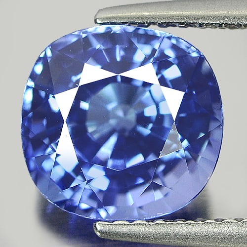 Natural Blue Tanzanite Gemstones 3.24 Ct. Clean Cushion Shape 8.73 x 8.43 Mm.: Product ID: 807006195 Product Name: Natural Tanzanite Weight: 3.24 CT. Size: 8.73 x 8.43 x 6.09 MM. Shape: Cushion Color: Blue Clarity:IF Luster: Very Good Gems Origin: Tanzania Treatment: Heated Crys