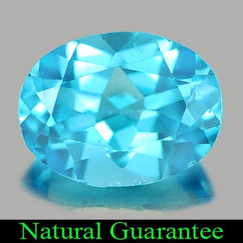 Natural Swiss Blue Topaz Gemstones 2.00 Ct. Oval Shape 9.2 x 7 Mm.: Product ID: 807161524 Product Name: Natural Blue Topaz Weight: 2.00 CT. Size: 9.2 x 7 x 4.4 MM. Shape: Oval Color: Swiss Blue Clarity:VVS Luster: Good Gems Origin: Brazil Treatment: Treated Crystal St
