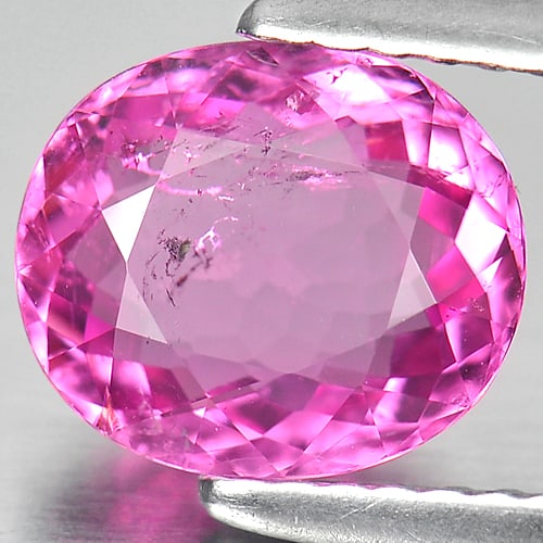 Natural Pink Tourmaline Gemstones 1.72 Ct. Oval Shape 8.7 x 7.5 Mm. (1 of 3)