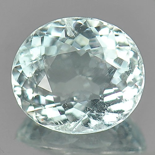 Natural Baby Blue Aquamarine Gemstones 0.74 Ct. Oval Shape 6.5 x 5.7 Mm.: Product ID: 800811262 Product Name: Natural Aquamarine Weight: 0.74 CT. Size: 6.5 x 5.7 x 3.5 MM. Shape: Oval Color: Baby Blue Clarity:VSI Luster: Good Gems Origin: Brazil Treatment: Unheated Crystal 