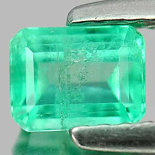 Natural Green Emerald Gemstones 0.51 Ct. Octagon Shape 5.4 x 4.1 Mm.: Product ID: 802401388 Product Name: Natural Emerald Weight: 0.51 CT. Size: 5.4 x 4.1 x 3.1 MM. Shape: Octagon Color: Green Clarity:SI Luster: Good Gems Origin: Columbia Treatment: Unheated Crystal Str