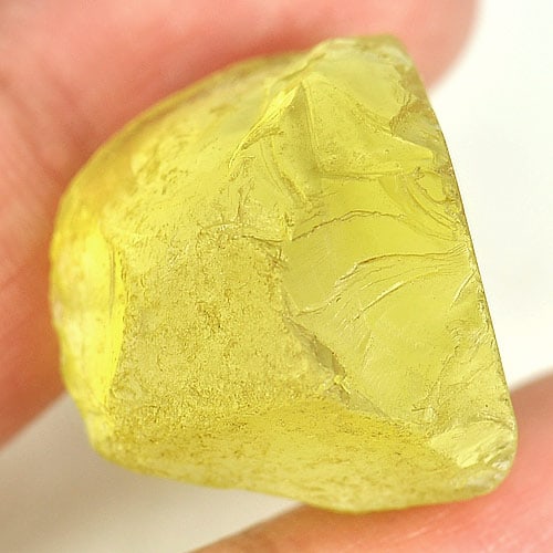 Natural Yellow Quartz Gemstones 42.00 Ct. Rough Shape 21 x 19.8 Mm. (1 of 3)