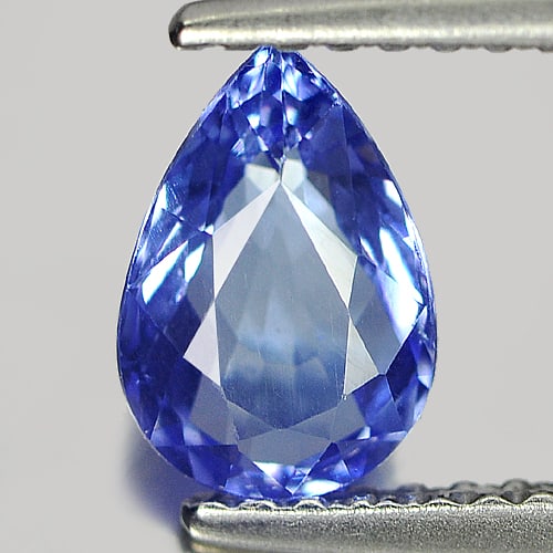 Natural Violetish Blue Tanzanite Gemstones 1.02 Ct. Clean Pear Shape 7.68 x 5.25 Mm.: Product ID: 807005982 Product Name: Natural Tanzanite Weight: 1.02 CT. Size: 7.68 x 5.25 x 3.61 MM. Shape: Pear Color: Violetish Blue Clarity:IF Luster: Very Good Gems Origin: Tanzania Treatment: Heat