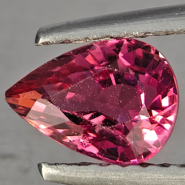 Natural Pink Tourmaline Gemstones 1.00 Ct. Pear Shape 7.4 x 5.4 Mm.: Product ID: 807251441 Product Name: Natural Tourmaline Weight: 1.00 CT. Size: 7.4 x 5.4 x 4.4 MM. Shape: Pear Shape Color: Pink Clarity:SI1 Luster: Good Gems Origin: Nigeria Treatment: Unheated Crysta