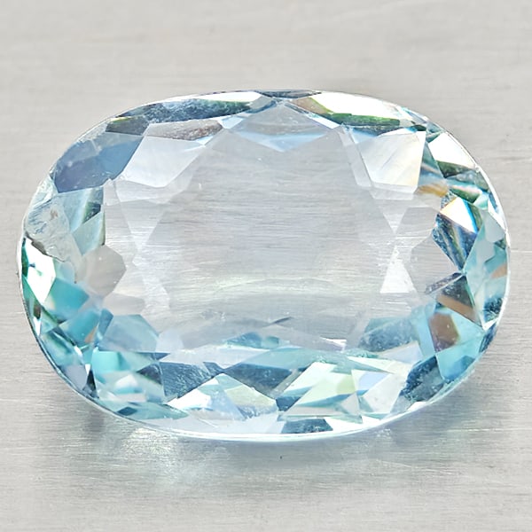Natural Baby Blue Aquamarine Gemstones 1.54 Ct. Oval Shape 9 x 6.6 Mm.: Product ID: 800812319 Product Name: Natural Aquamarine Weight: 1.54 CT. Size: 9 x 6.6 x 4 MM. Shape: Oval Color: Light Blue Clarity:VSI - SI1 Luster: Good Gems Origin: Brazil Treatment: Unheated Cryst