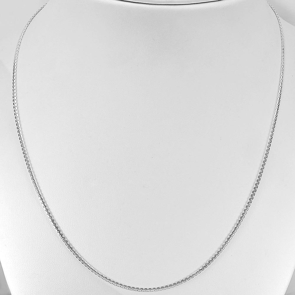 925 Sterling Silver Necklace Fine Jewelry 5.54 Grams Length 19 Inch.: Product ID: 203400103 Product Type: 925 Sterling Silver Fine Jewelry Jewelry Weight: 5.54 Grams. Gemstones Color: Silver Metal: Solid Silver 92.5%. Gemstone Detail: At Your Service: At Treasure of Gem