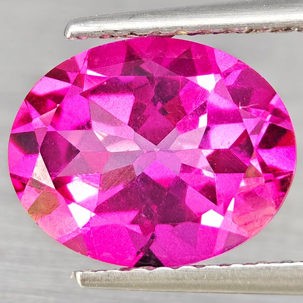 Natural Pink Topaz Gemstones 2.79 Ct. Oval Shape 10 x 8 Mm. (1 of 3)