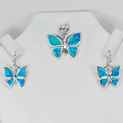 925 Sterling Silver Sets Jewelry Pendant & Earrings10.79 Grams with Multi Color Blue Created Opal: Product ID: 280170008 Product Type: 925 Sterling Silver Fine Jewelry Jewelry Weight: 10.79 Grams. Gemstones Color: Multi-Color Metal: Solid Silver 92.5%. Gemstone Detail: Average Range 10.79 - 10.80 G