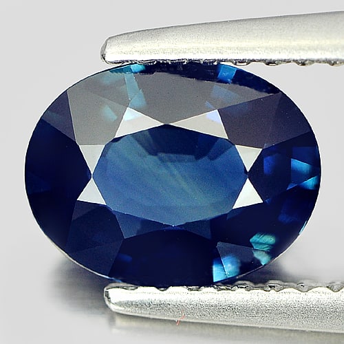 Natural Blue Sapphire Gemstones 1.36 Ct. Oval Shape 7.95 x 6.17 Mm.: Product ID: 806007606 Product Name: Natural Blue Sapphire Weight: 1.36 CT. Size: 7.95 x 6.17 x 3.22 MM. Shape: Oval Color: Blue Clarity:VVS Luster: Good Gems Origin: Madagascar Treatment: Heated Cryst