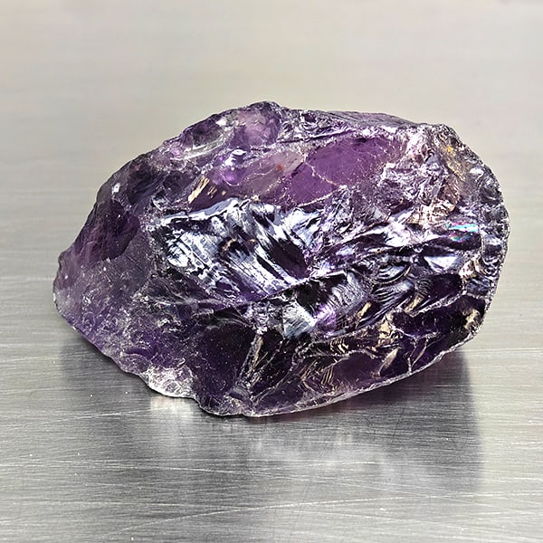 Natural Purple Amethyst Gemstones 157.34 Ct. Rough Shape 51 x 30 Mm. (1 of 3)