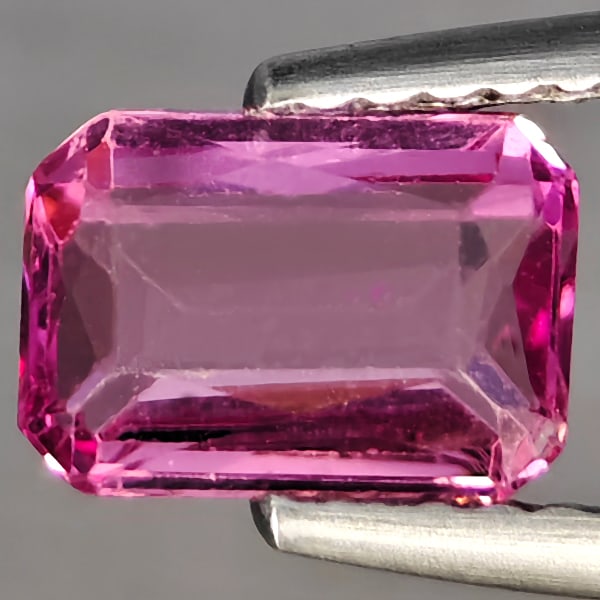 Natural Pink Tourmaline Gemstones 1.18 Ct. Octagon Shape 7.4 x 5.3 Mm.: Product ID: 807217462 Product Name: Natural Tourmaline Weight: 1.18 CT. Size: 7.4 x 5.3 x 3.3 MM. Shape: Octagon Color: Pink Clarity:VSI - SI1 Luster: Good Gems Origin: Nigeria Treatment: Unheated Cry