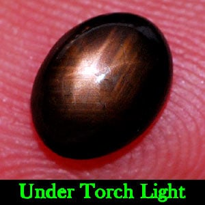 Natural Black Star Sapphire 6 Rays Gemstones 1.11 Ct.Oval Cabochon 7 x 5.3 Mm.: Product ID: 806134739 Product Name: Natural Star Sapphire Weight: 1.11 CT. Size: 7 x 5.3 x 3 MM. Shape: Oval Cabochon Color: Black Clarity:Opaque Luster: Good 6 Rays Star Gems Origin: Thailand Treatme