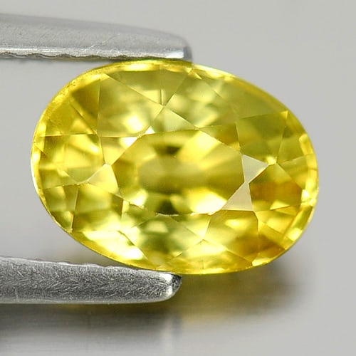 Natural Yellow Sapphire Gemstones 2.47 Ct. Oval Shape 8.7 x 6.2 Mm. (1 of 3)
