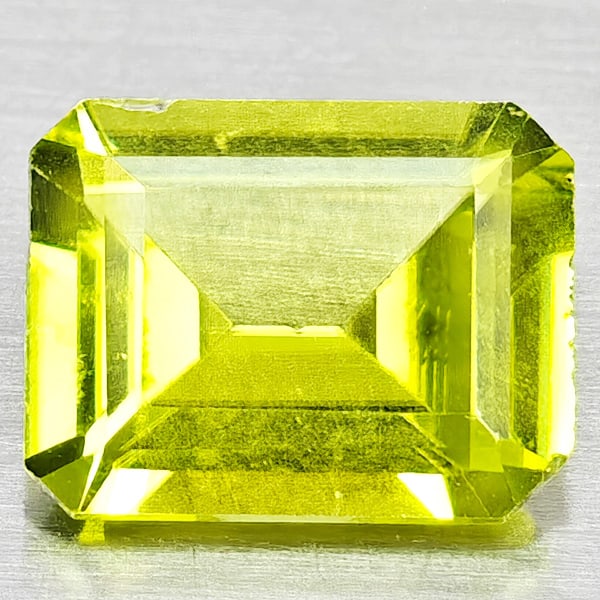 Natural Green Peridot Gemstones 1.63 Ct. Octagon Shape 8.1 x 6 Mm.: Product ID: 805317195 Product Name: Natural Peridot Weight: 1.63 CT. Size: 8.1 x 6 x 3.5 MM. Shape: Octagon Shape Color: Green Clarity:SI1 Luster: Good Gems Origin: Pakistan Treatment: Unheated Crysta