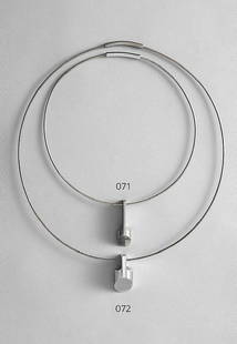CHRISTOPHE GEVERS 1928: CHRISTOPHE GEVERS 1928 Necklace Inox 23 cm / 4,5 cm