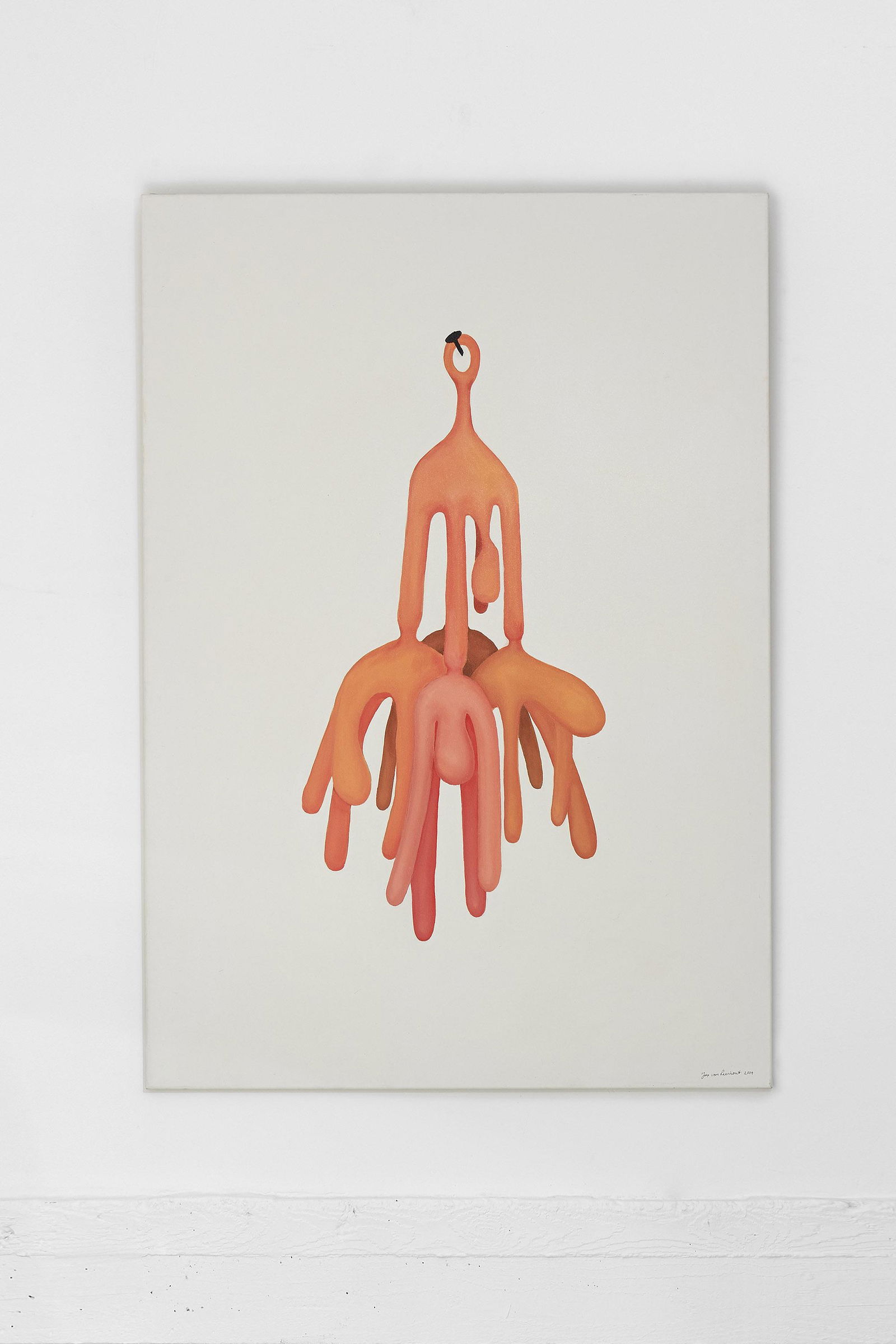 Joep Van Lieshout (Dutch, 1963): Untitled (Nail) - 2004 Acrylic on canvas 150 x 105 cm Signature and date lower right Provenance Galerie Beaumont, Luxemburg Exhibited Atelier van Lieshout, Galerie Beaumont, Luxemburg, 18/9/2004 - 8/1