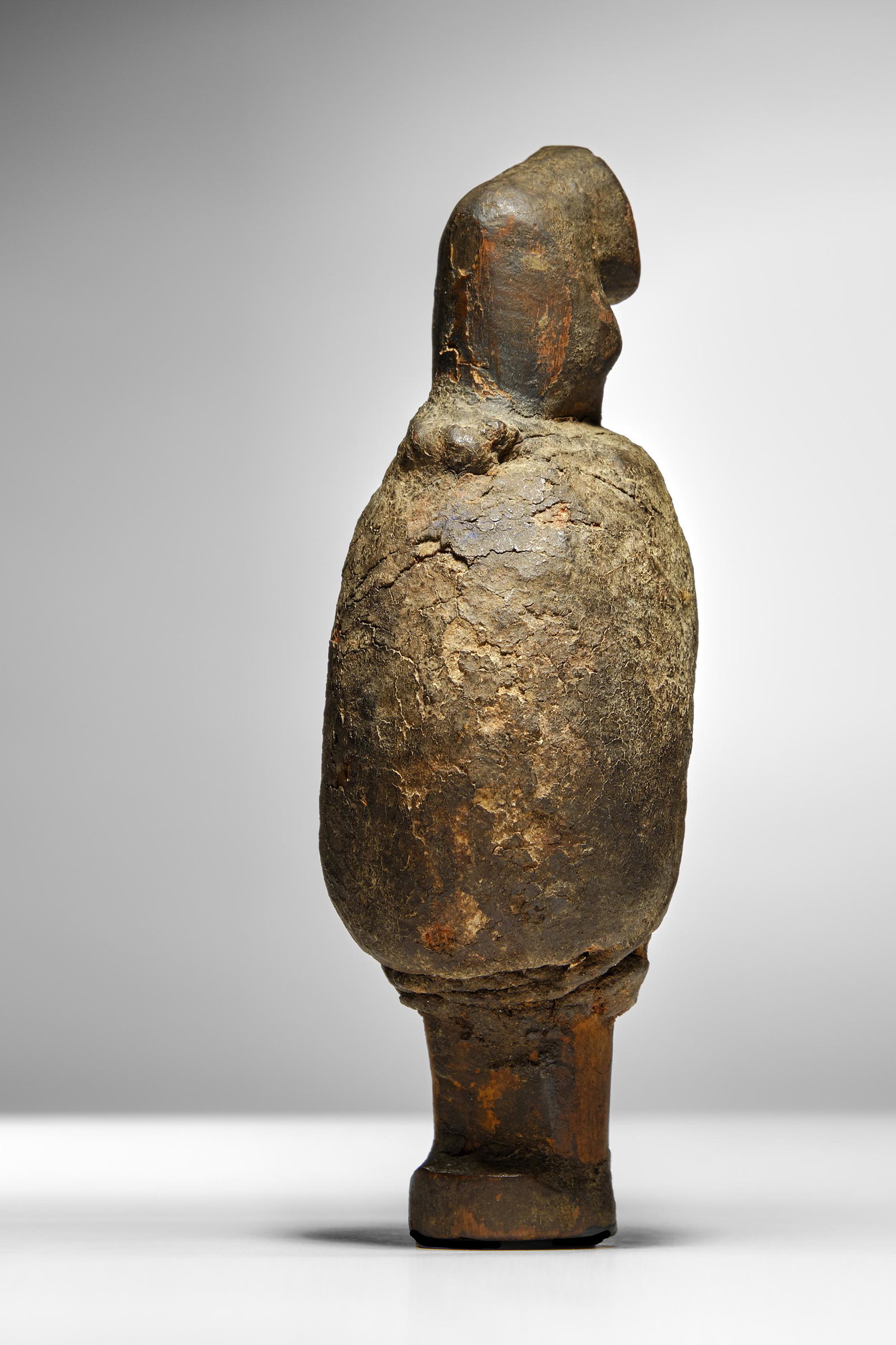 Teke Figure: Wood and vegetal fibers - 16,5 cm D.R. Congo Provenance: Collection S., Belgium