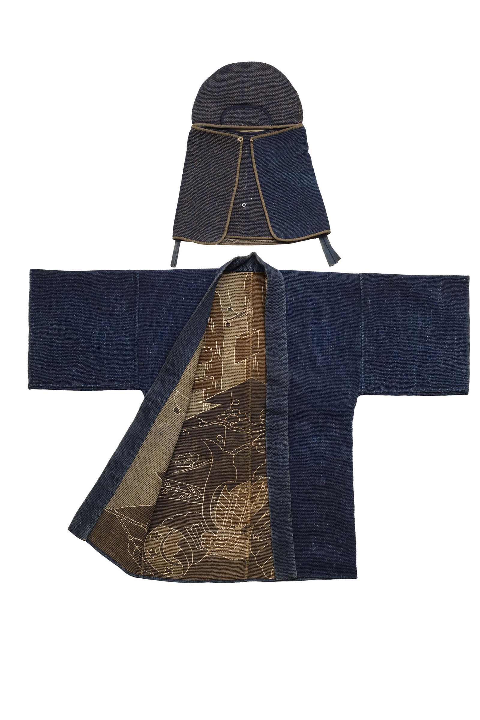 Sashiko Hikeshi-banten [Fireman's Coat and Hat] (1 of 4)